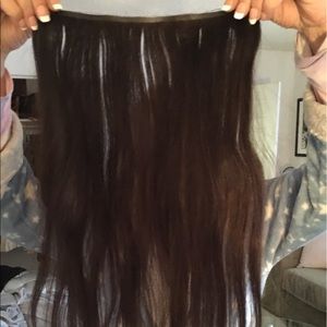 Bellami silk steam volumizing weft dark brown